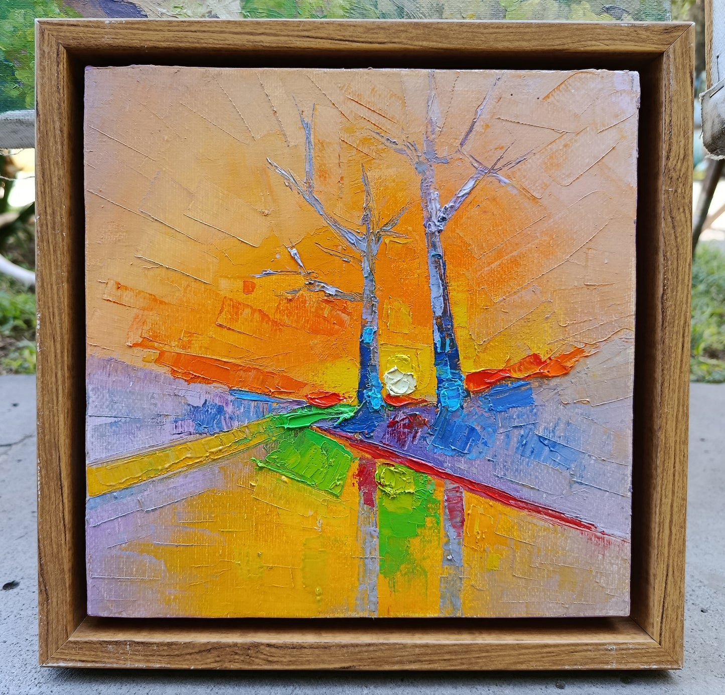 Two Trees at Dusk - Narek Qochunc