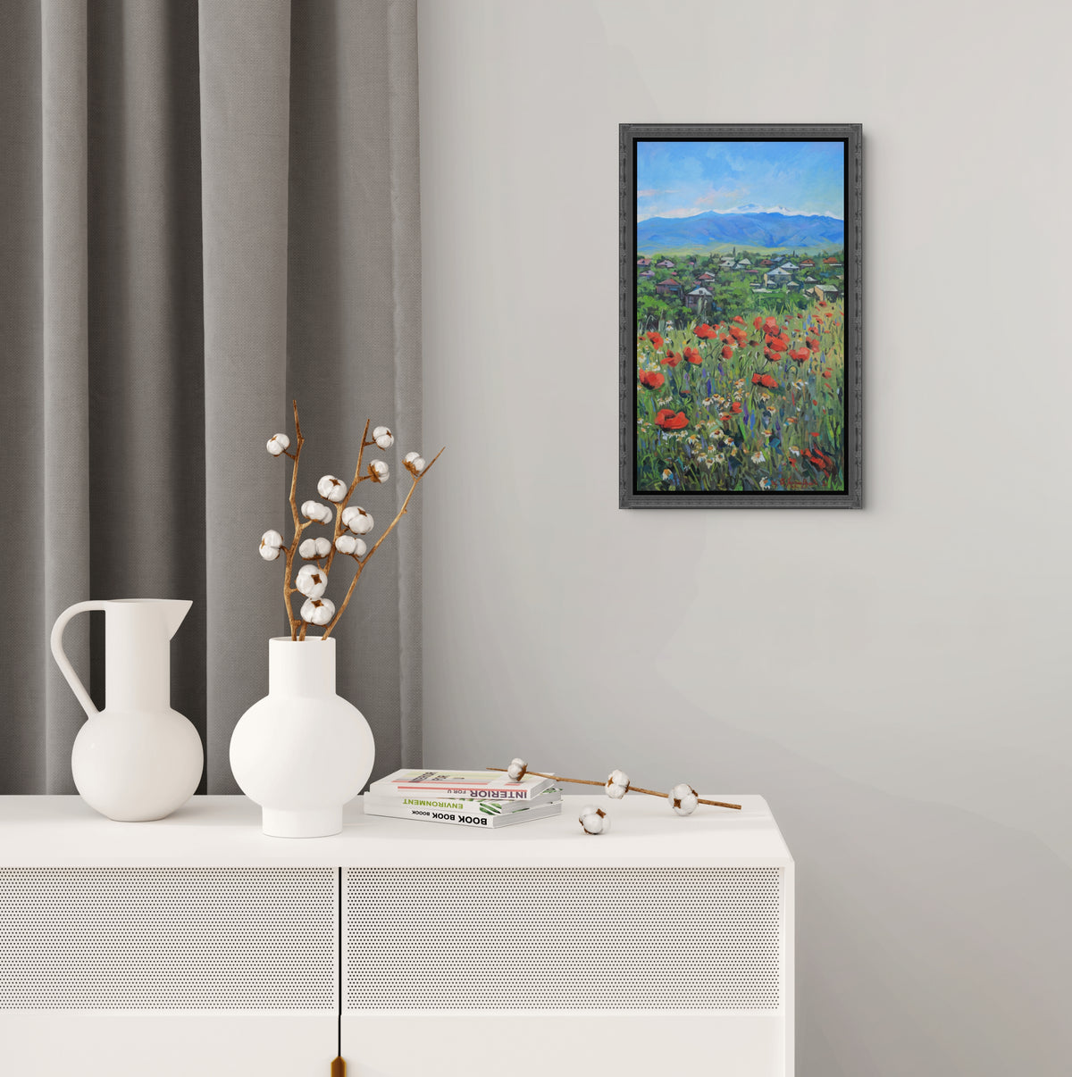 Highland Village and Meadow - Aramayis Khlghatyan