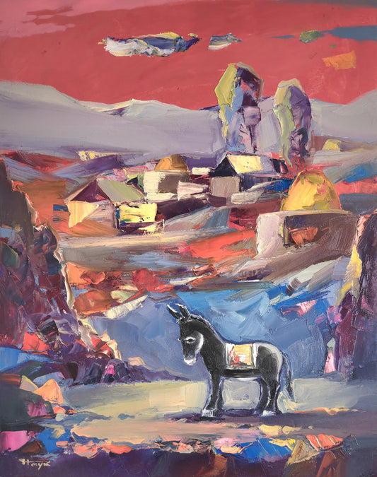 Village Under Crimson Sky - Hayk Miqayelyan
