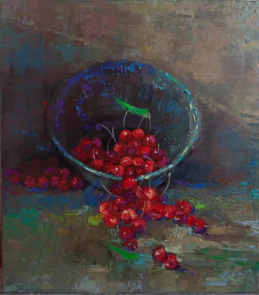 Still life-cherry - Kamsar Ohanyan