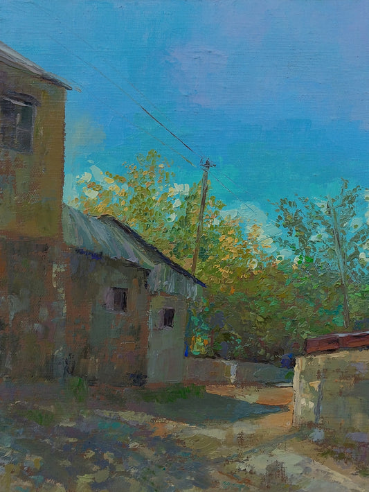 Sunlit Rural Path - Kamsar Ohanyan