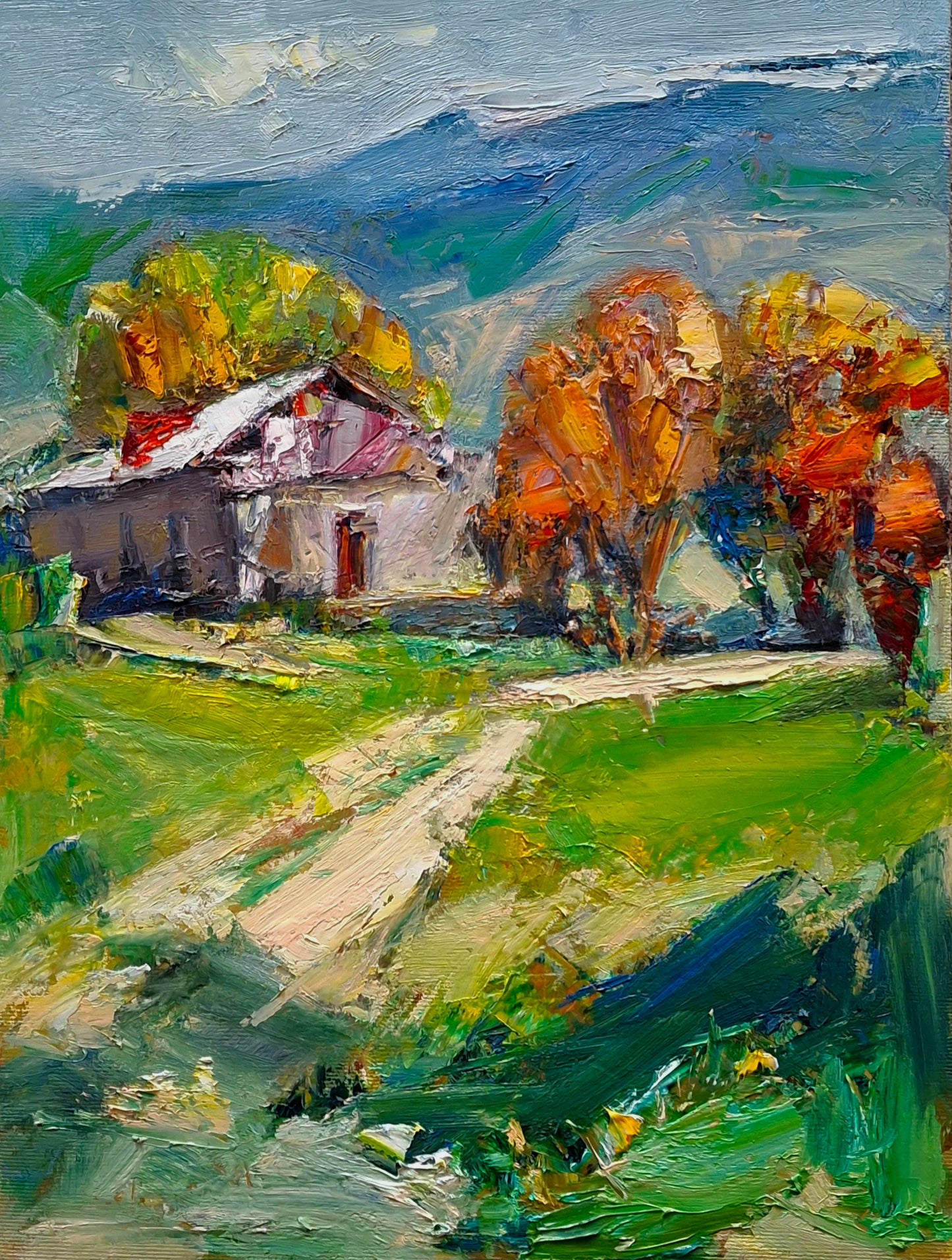 Autumn Road to the Cottage - Mateos Sargsyan