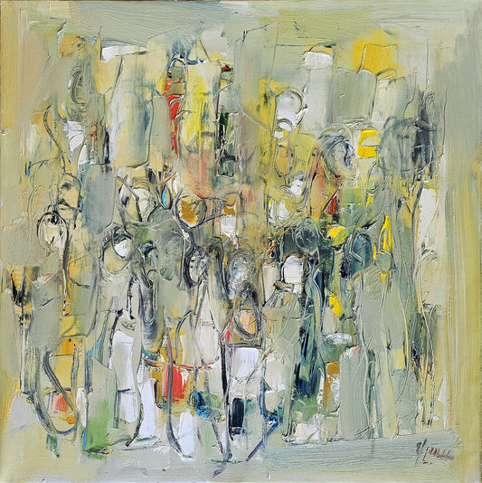 Yellow Green Composition - Vlas Ayvazyan