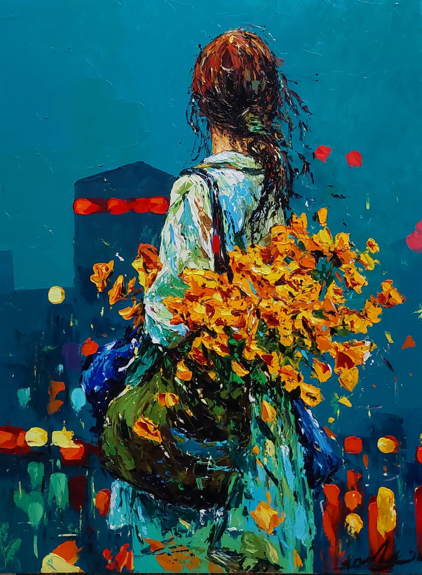 Night Walk with Flowers - Andranik Harutyunyan
