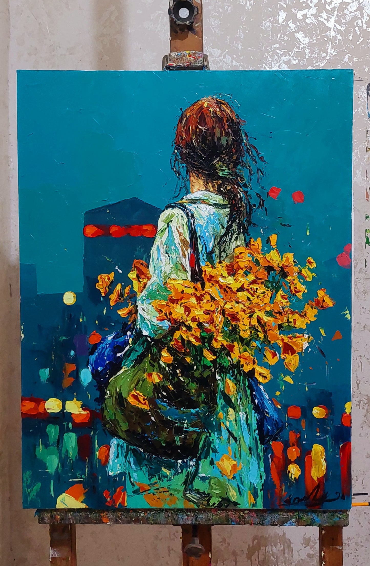 Night Walk with Flowers - Andranik Harutyunyan