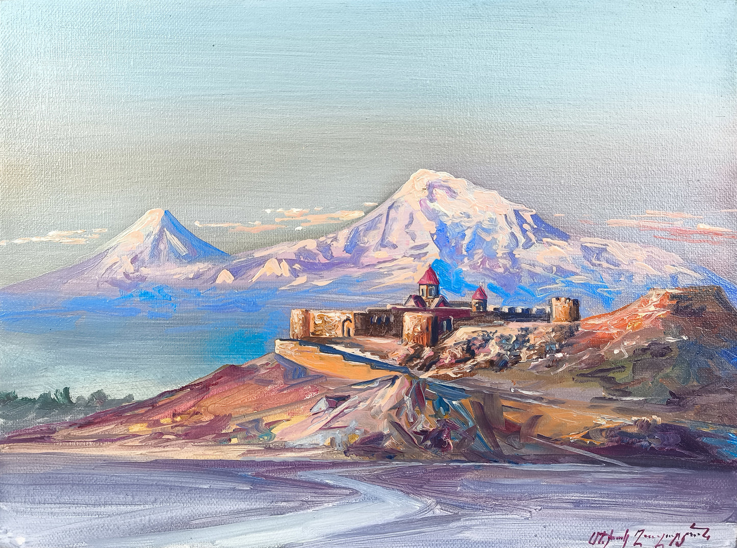 Ararat from Khor Virap - Mekhak Khazaryan