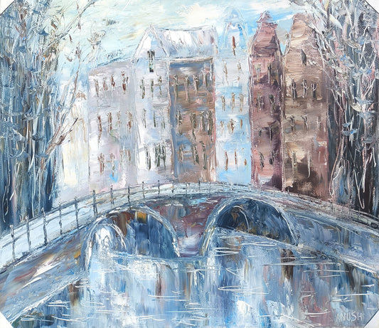 Bridge Over the Frosted Canal - Anush Emiryan