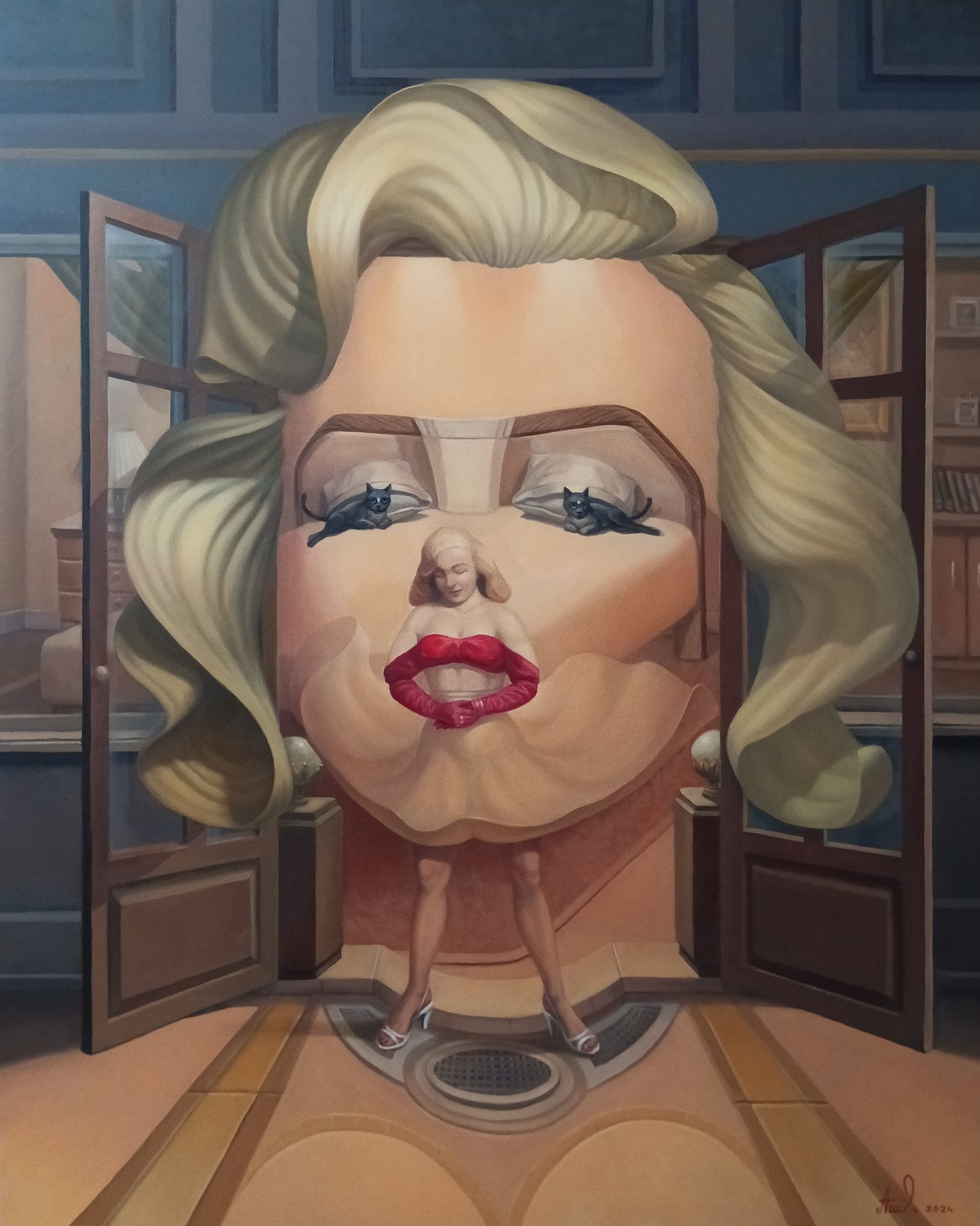 Marilyn Reimagined: A Surreal Portrait - Artush Voskanyan