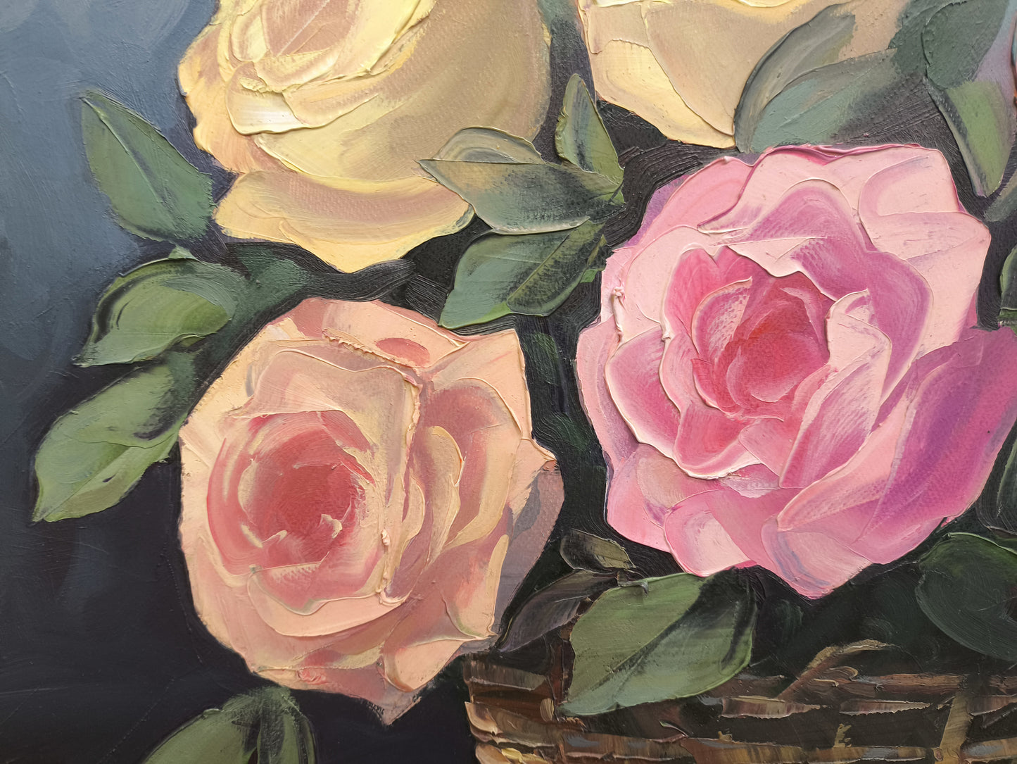 Basket of Tender Roses - Kamo Atoyan