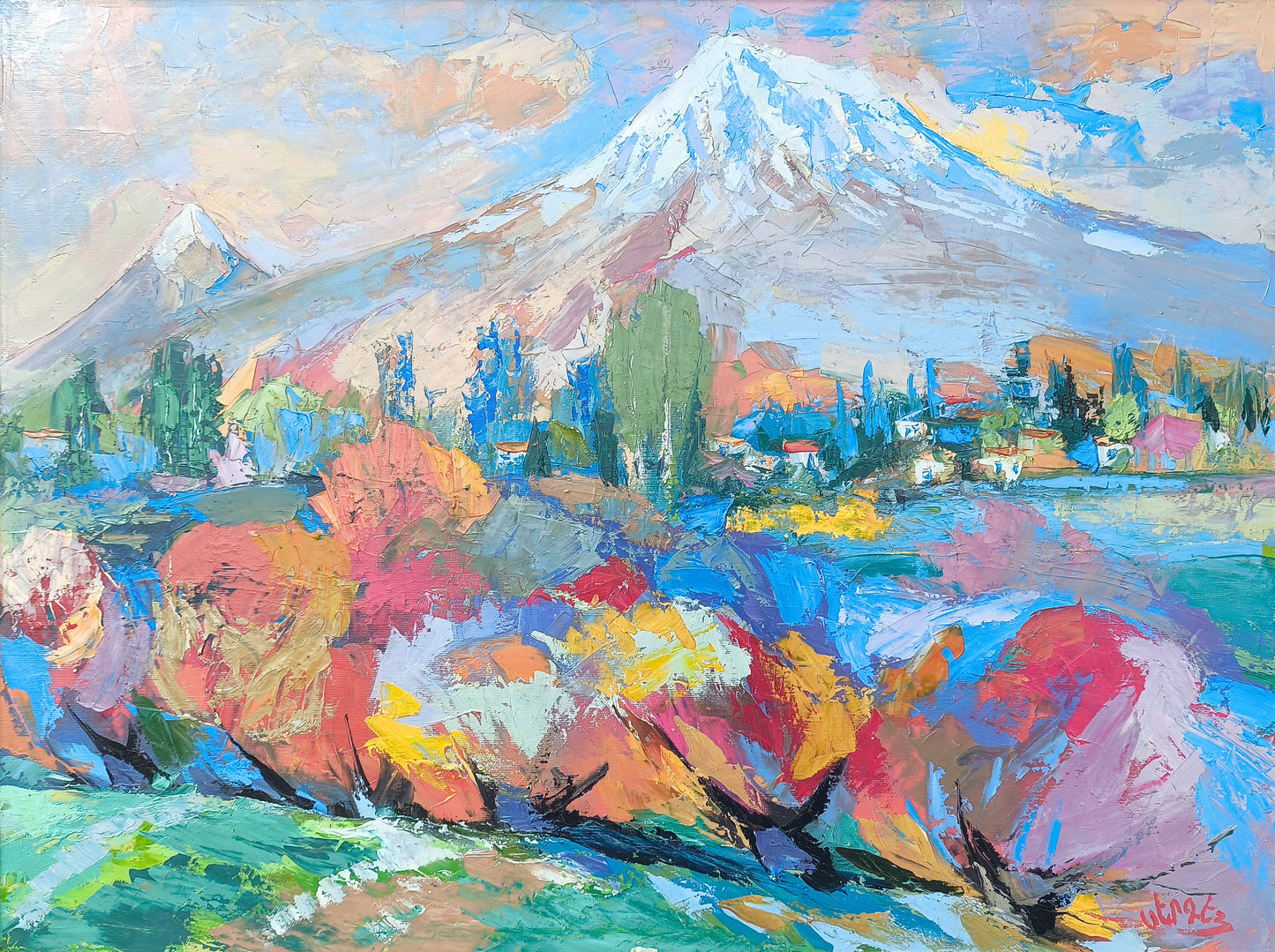 Village Beneath the Ararat - Sergey Arustamyan