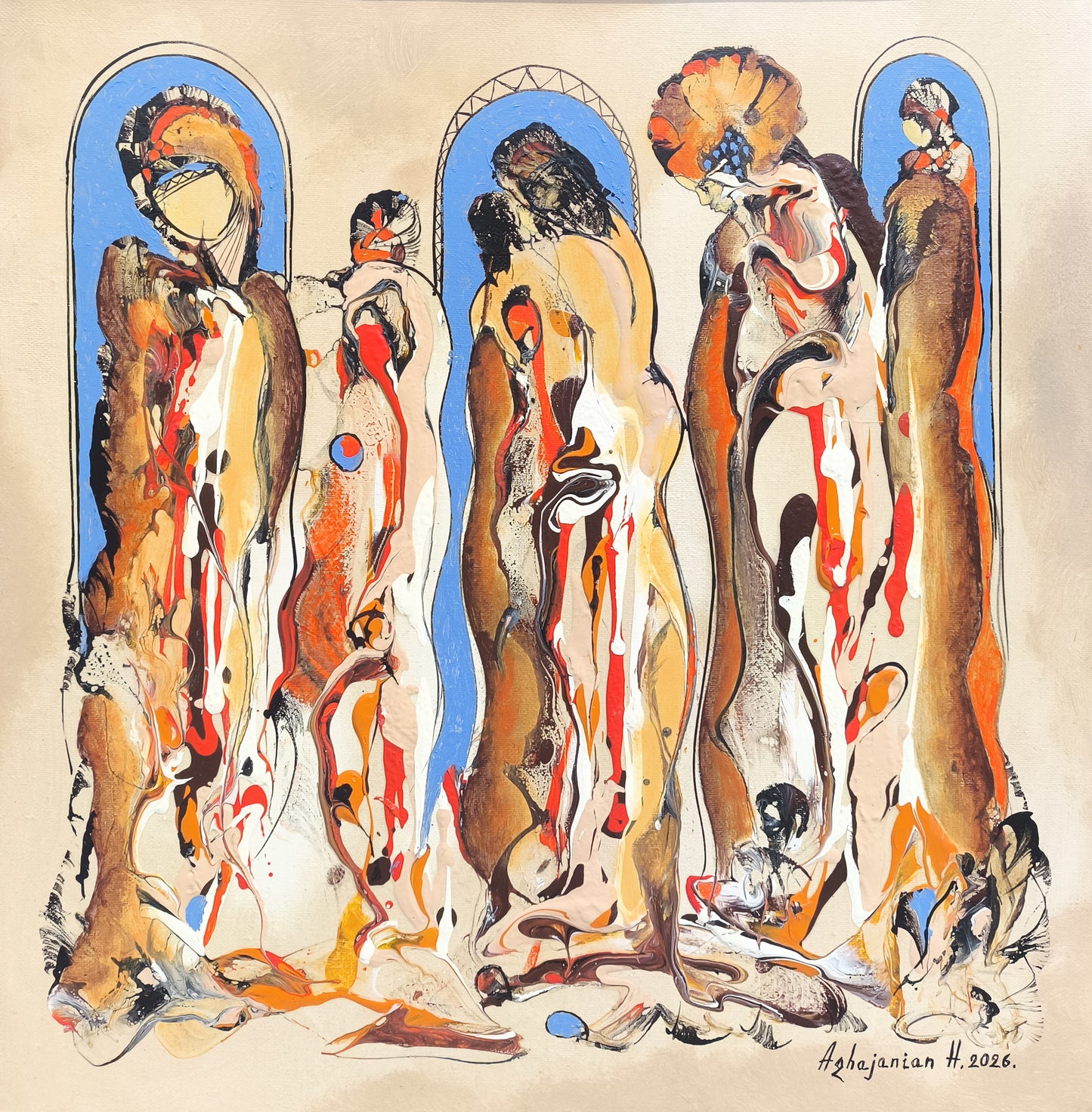Figures in Arches - Harutyun Aghajanyan