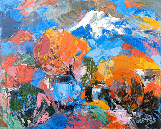 The Snow Peak in Full Fire - Sergey Arustamyan