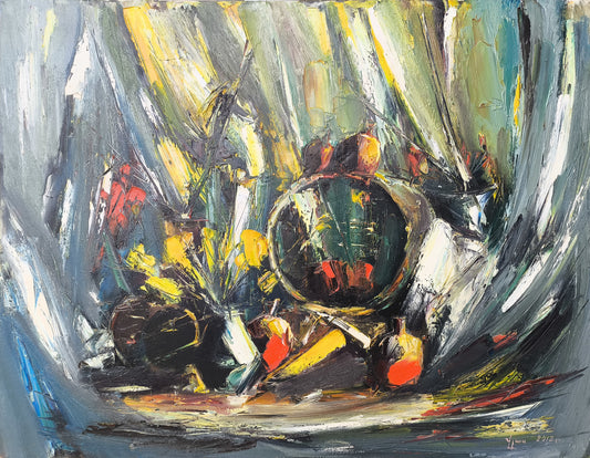 Still Life in Yellow and Grey- Vlas Ayvazyan