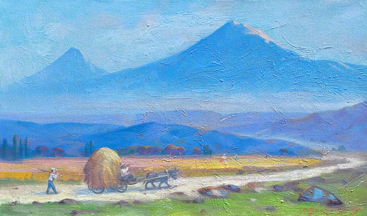 The Hay Cart Beneath Ararat - Samvel Atasunc