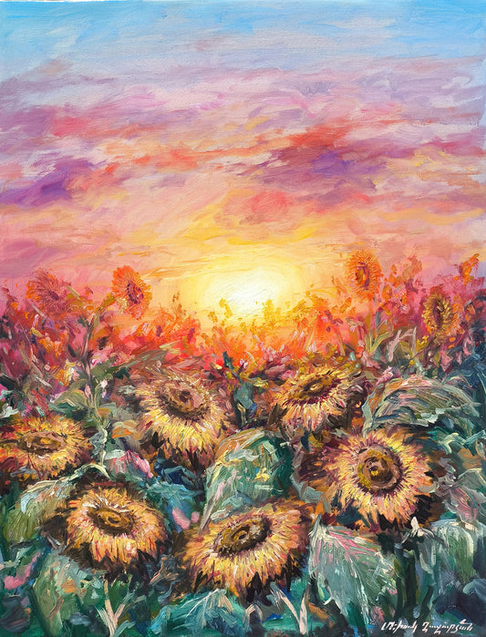 Sunflowers at Sunset - Mekhak Khazaryan