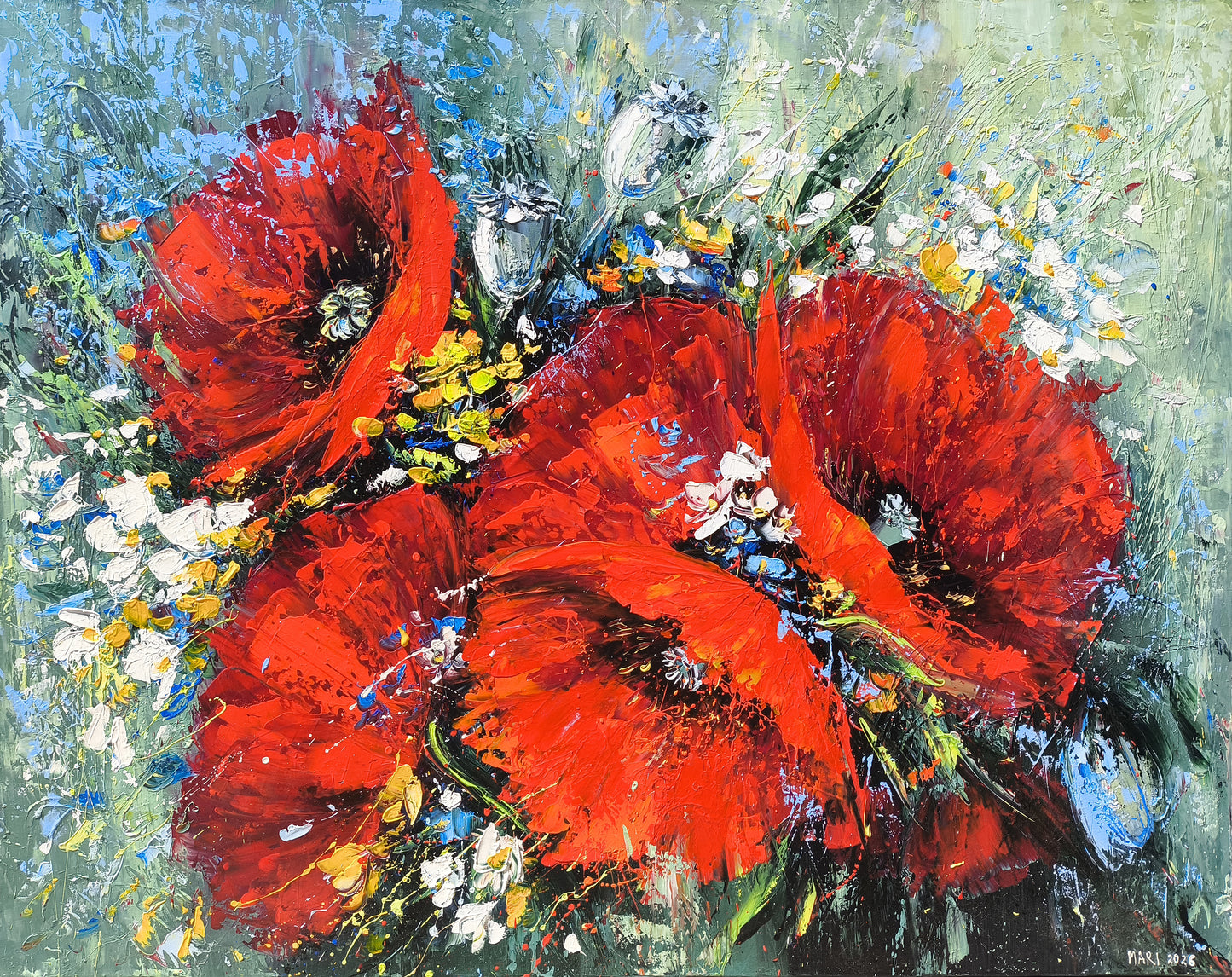 Poppies in Full Cry - Marieta Martirosyan