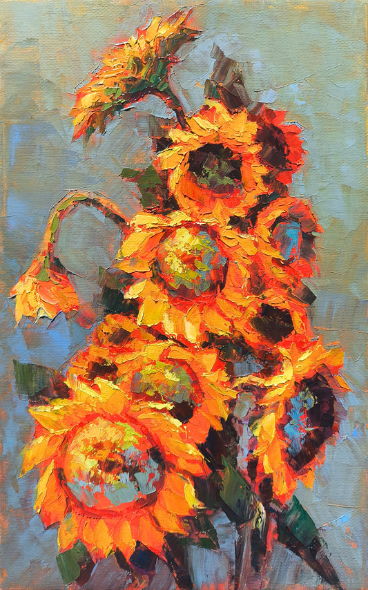 Sunflowers Ablaze - Narek Qochunc