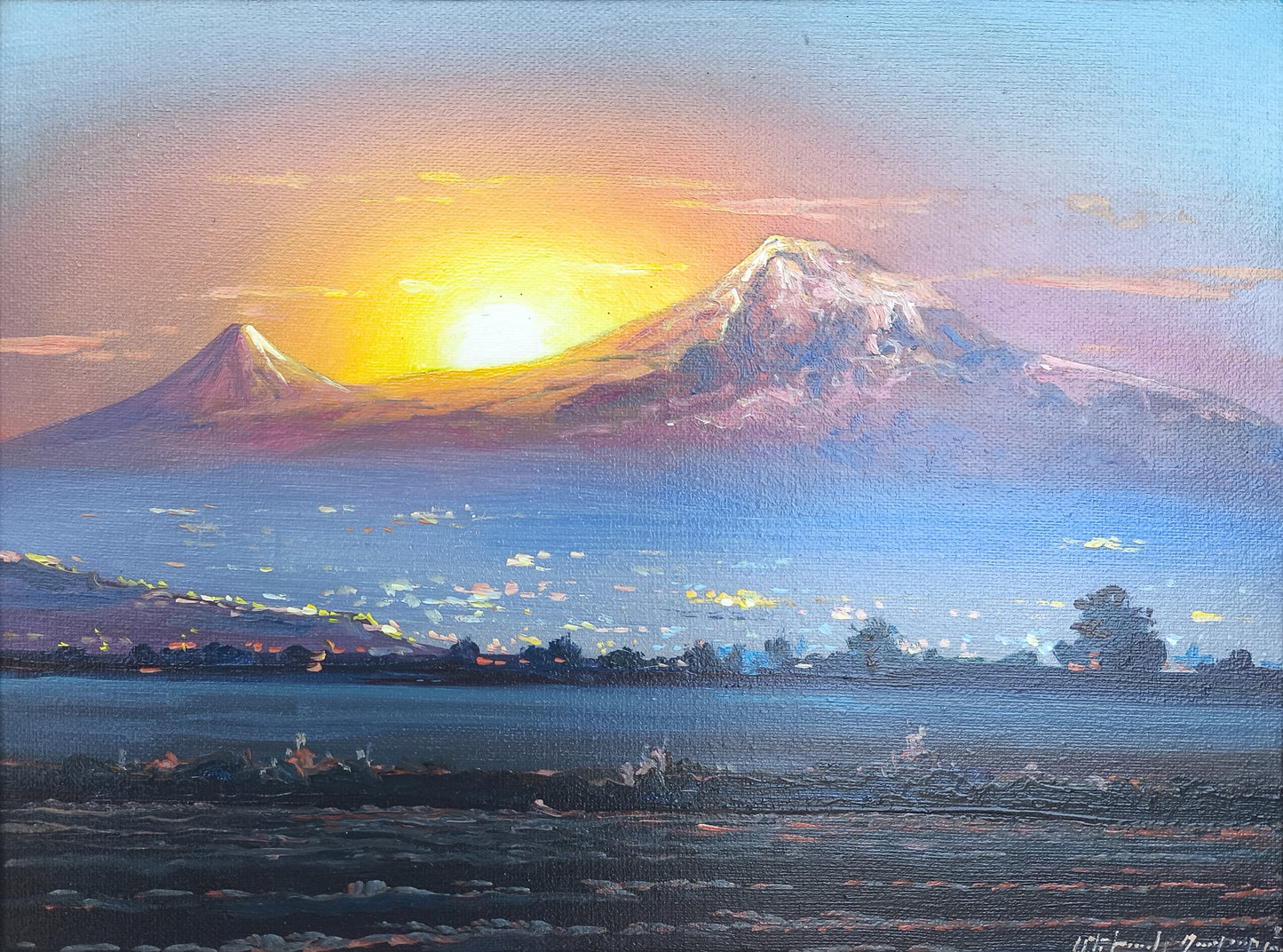 Ararat at Sunset - Mekhak Khazaryan