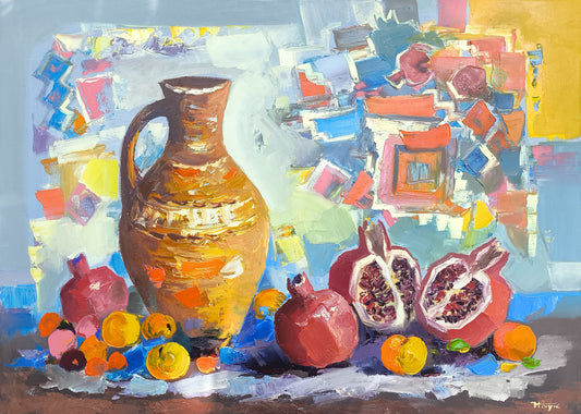 Clay Jug and Pomegranates - Hayk Miqayelyan