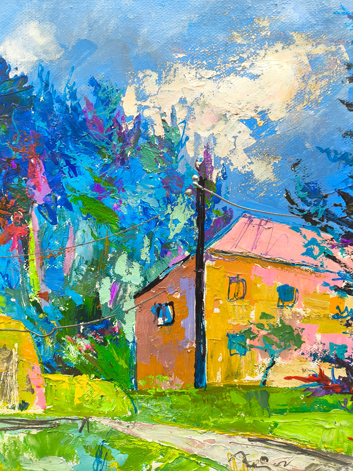 Pink Roof, Green Fields - Meliq Khazaryan