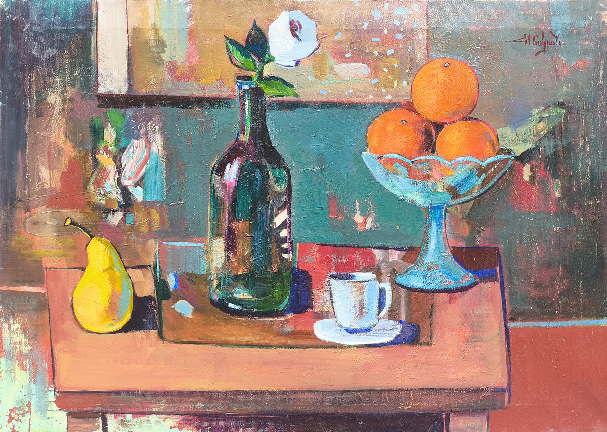 Pear, Cup and Oranges - Hayk Makyan