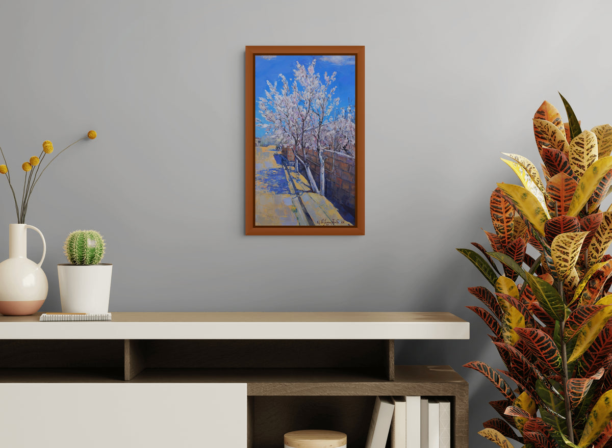 Blue Sky, White Almond Trees - Aramayis Khlghatyan