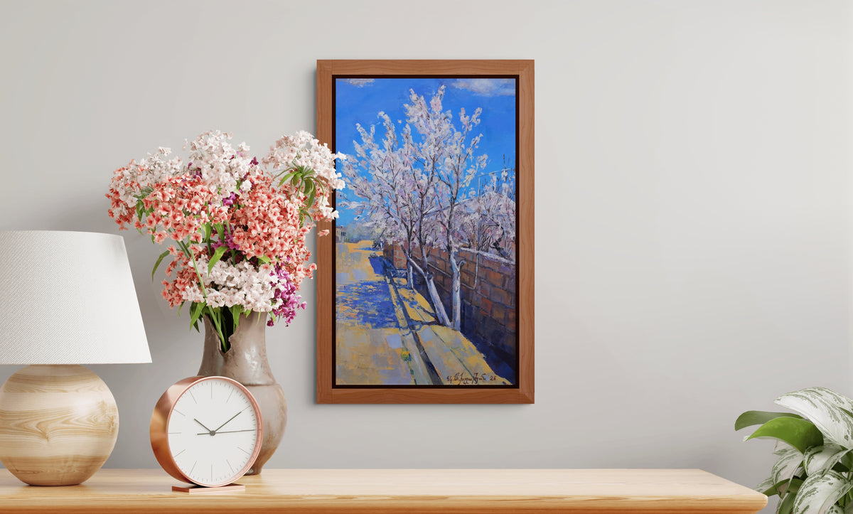 Blue Sky, White Almond Trees - Aramayis Khlghatyan