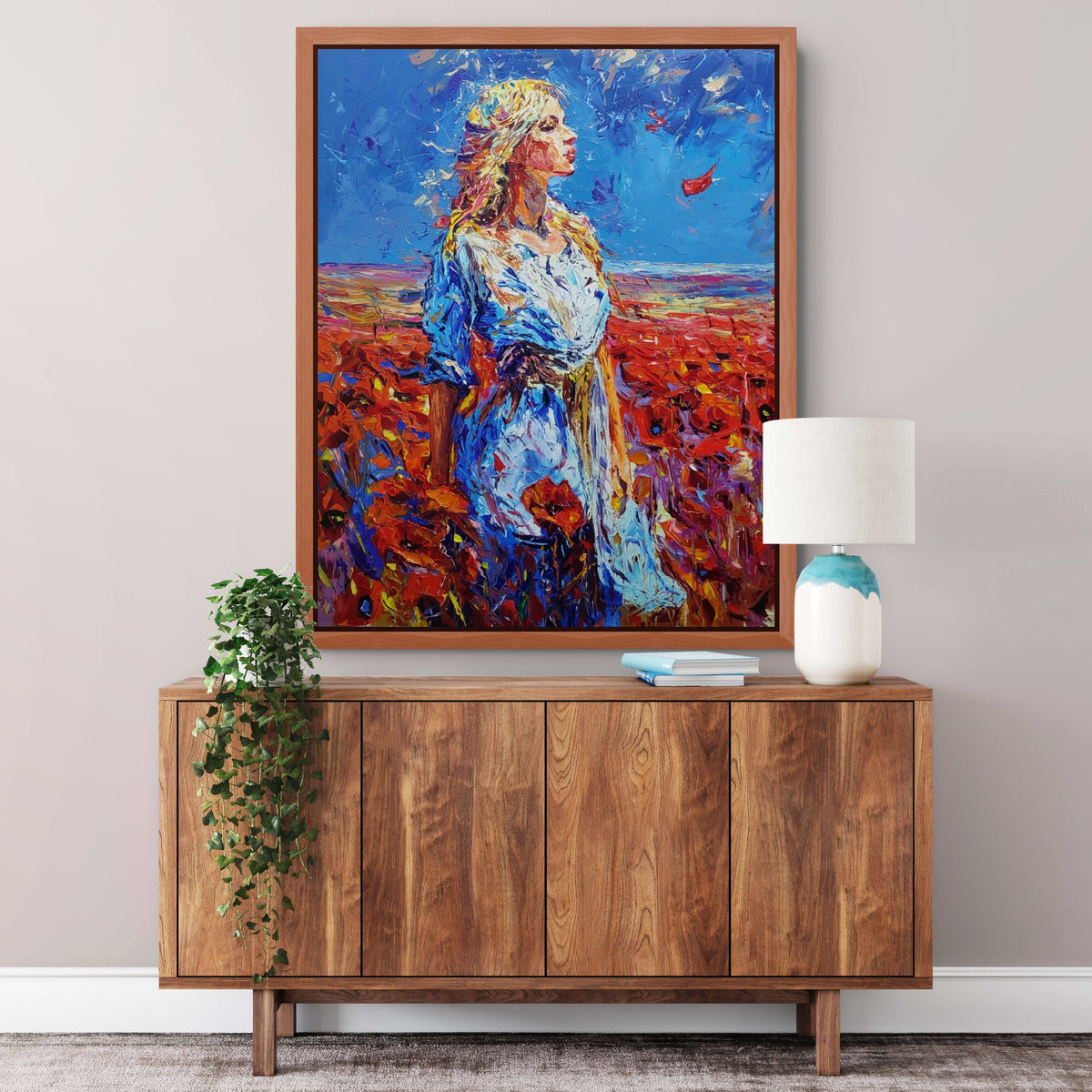 Girl Among the Poppies - Andranik Harutyunyan