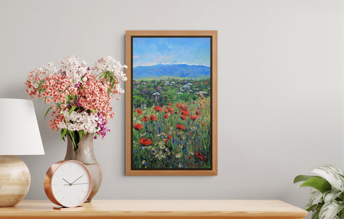 Highland Village and Meadow - Aramayis Khlghatyan