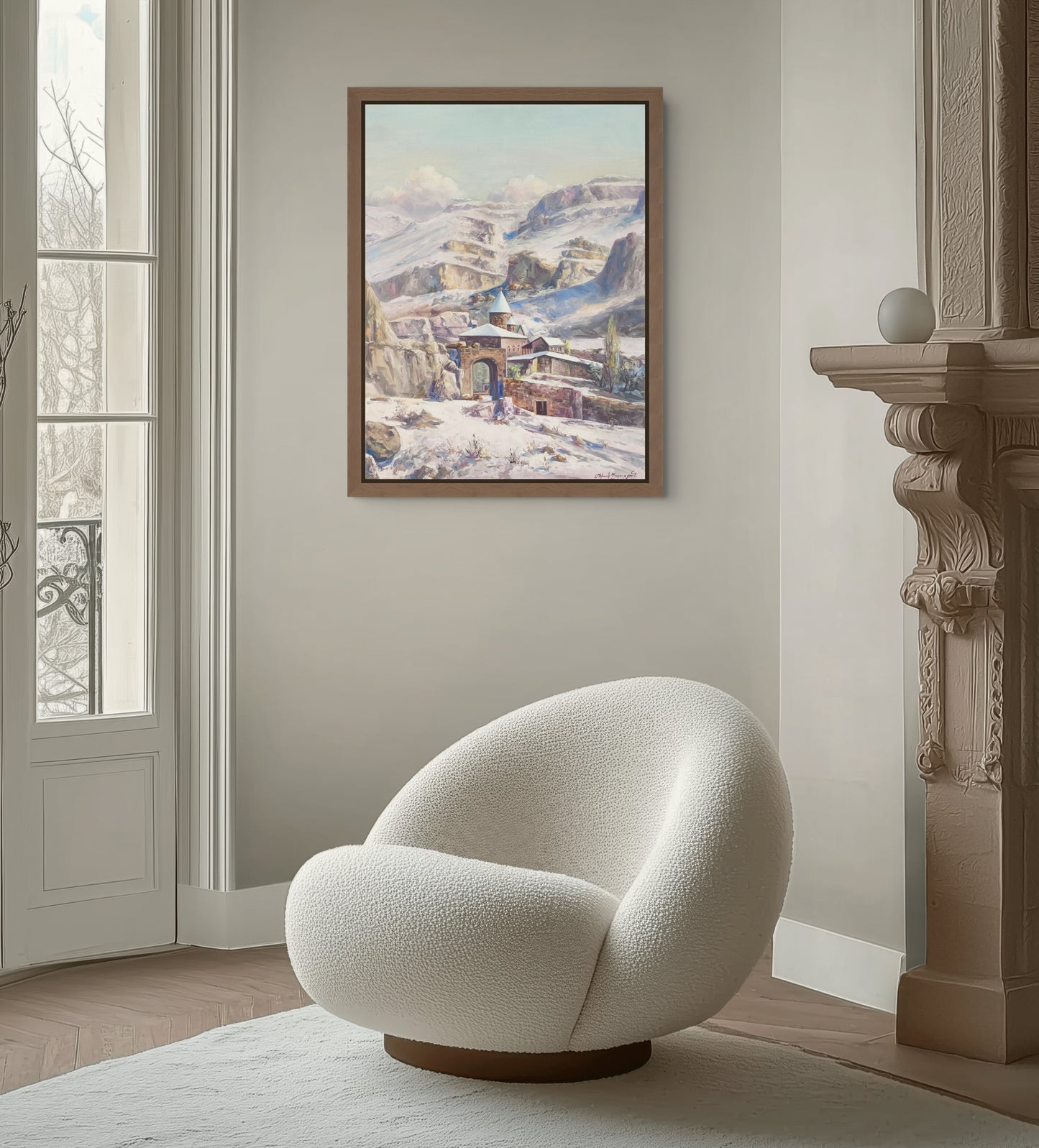 Monastery in the Snow - Mexak Khazaryan