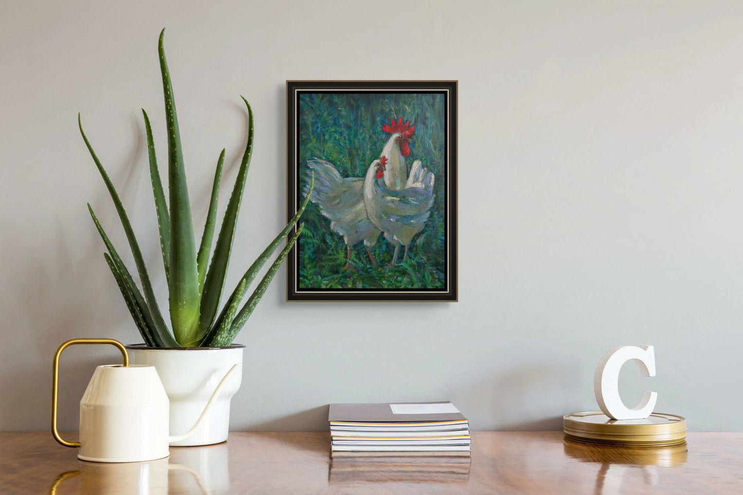 Rooster and His Hen - Kamsar Ohanyan