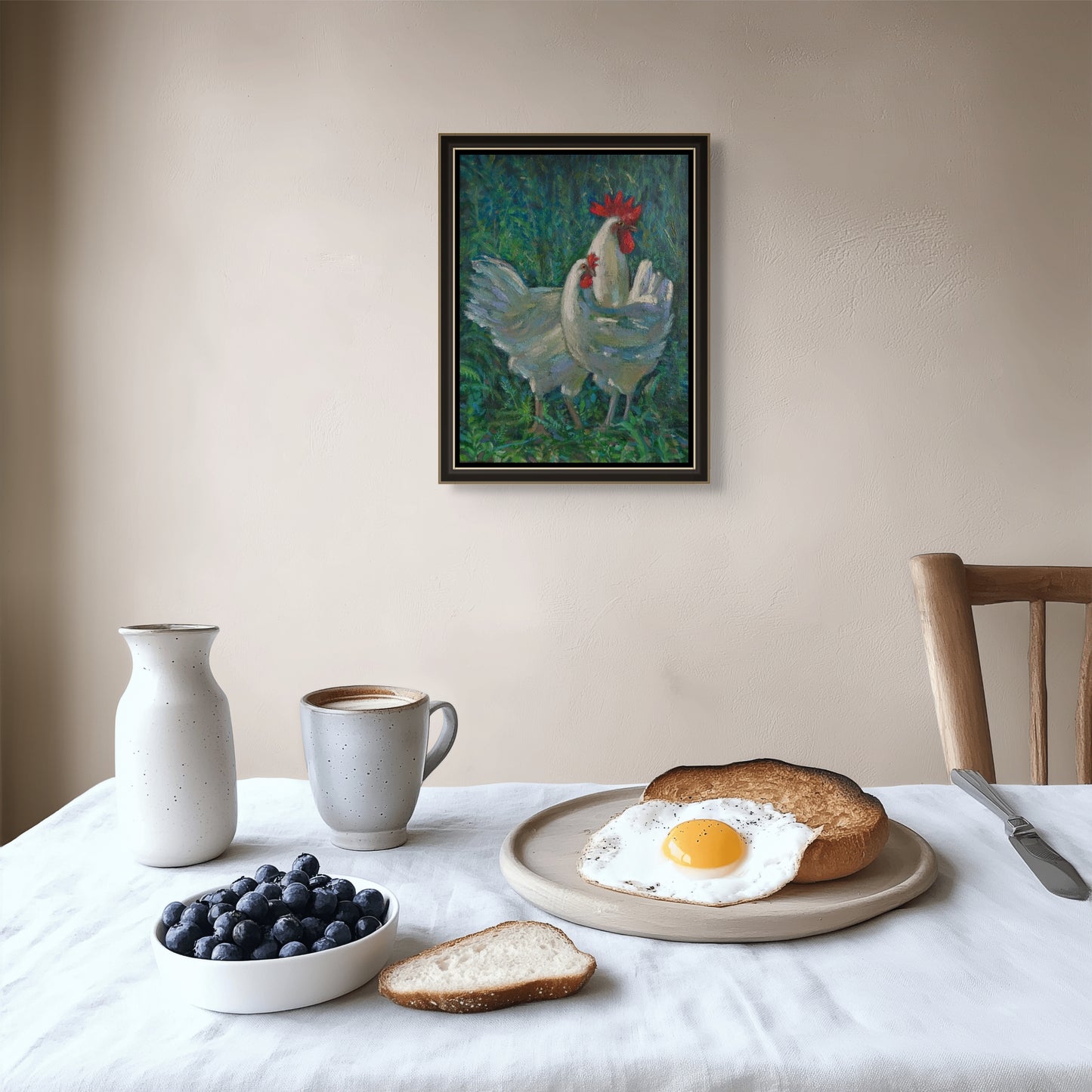 Rooster and His Hen - Kamsar Ohanyan
