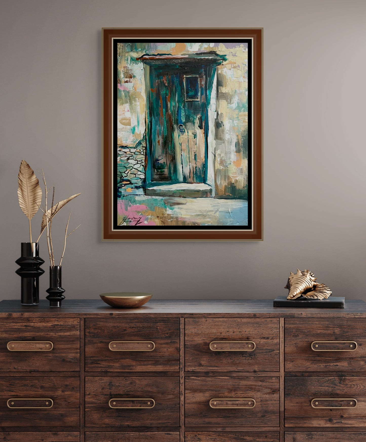 The Old Teal Door - Vahe Bagumyan
