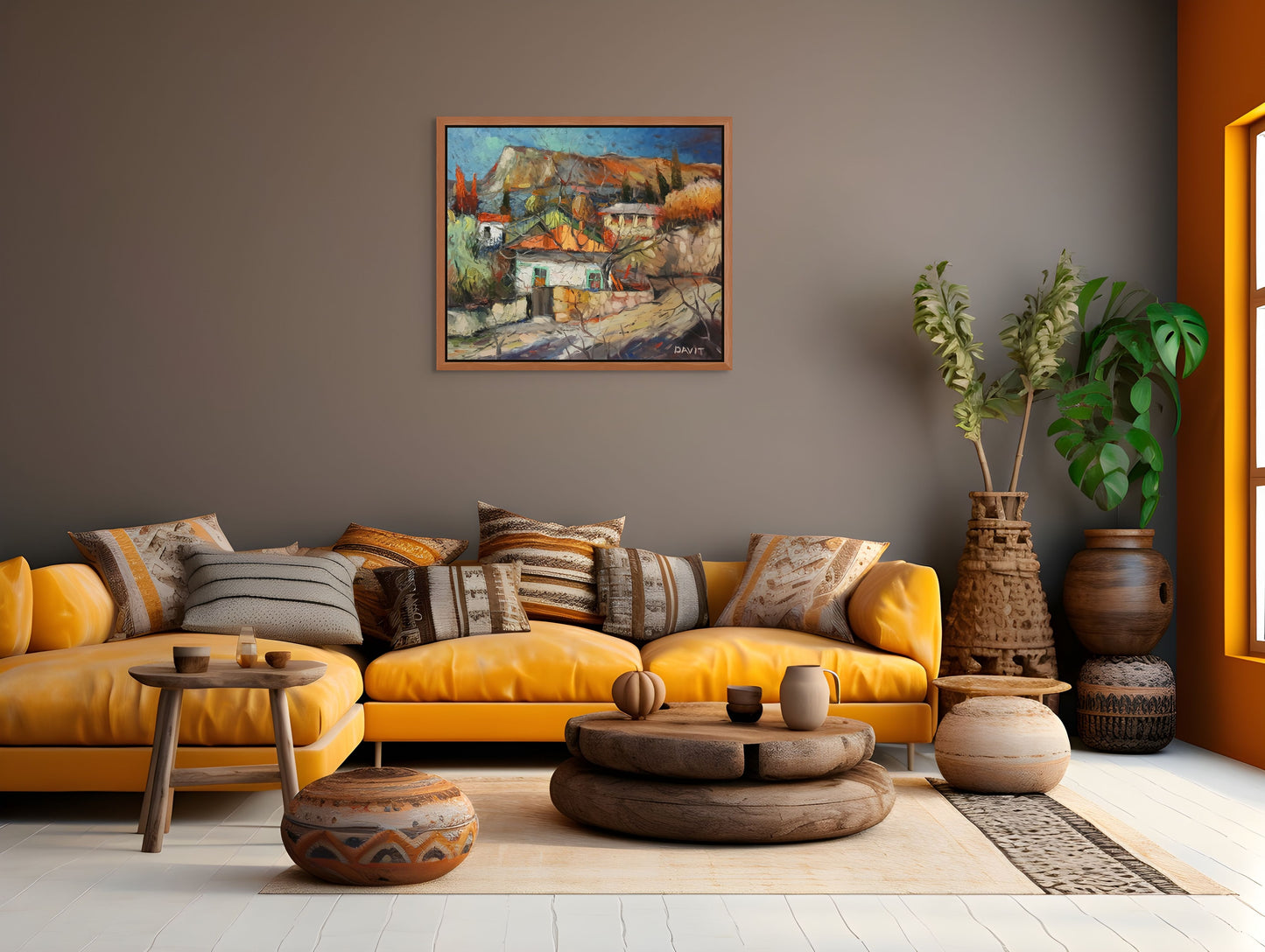 Village Under the Golden Ridge- Davit Arstamyan