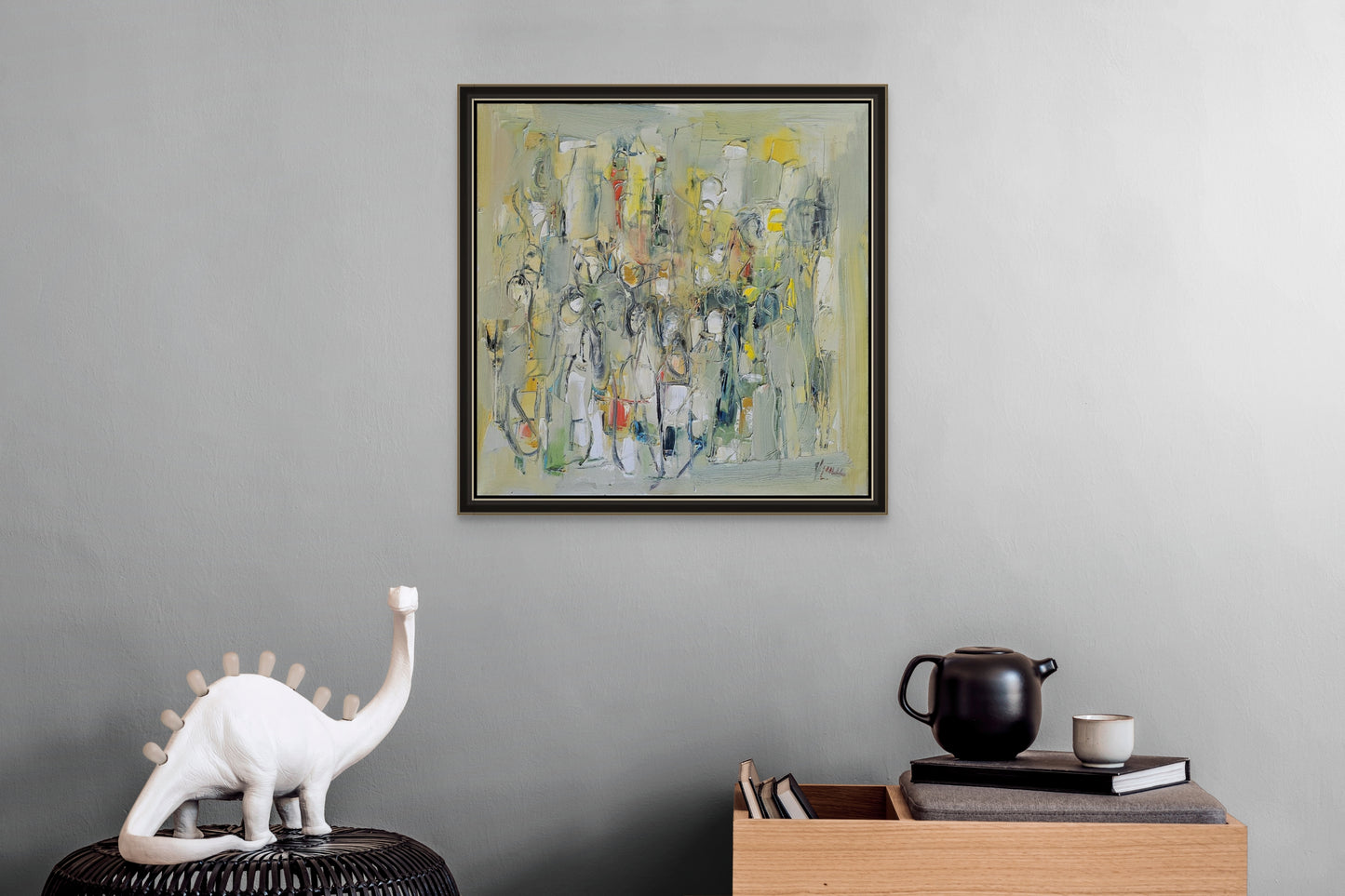 Yellow Green Composition - Vlas Ayvazyan